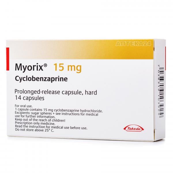 Миорикс капсулы 15 мг №14
