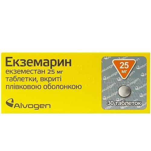 Экземарин 25 мг №30 таблетки