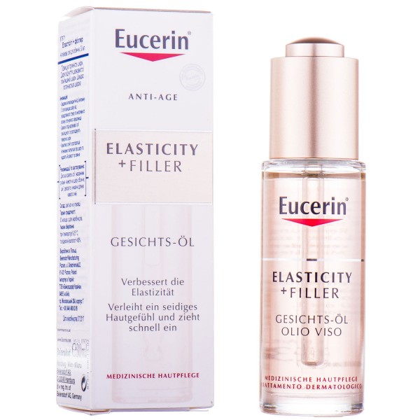 Eucerin Elasticity + Filler Facial Oil антивозрастное масло для лица, 30 мл