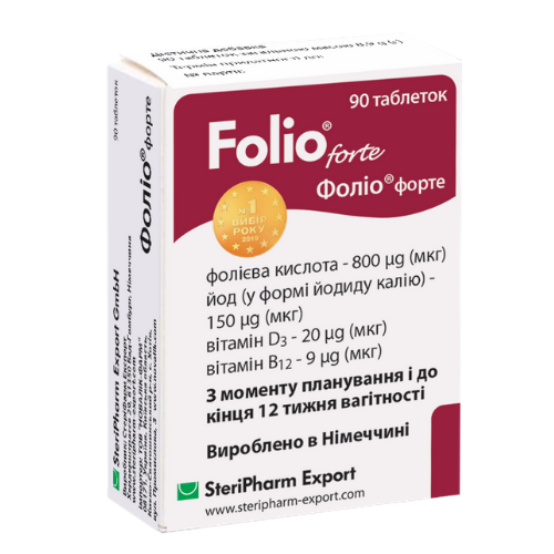 Фолио Форте таблетки, 90 шт.