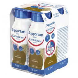 Суппортан энтеральное питание со вкусом капучино по 200 мл в бутылке, 4 шт. 