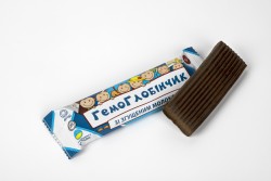 Гемоглобінчик зі згущеним молоком батончик 40г дієтична добавка