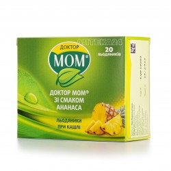 Доктор МОМ леденцы при кашле со вкусом ананаса, 20 шт.