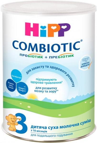 Hipp Combiotiс 3 детская сухая молочная смесь для дальнего кормления 2454