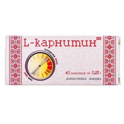 L-карнитин таблетки 0.25 г №40 ООО "Фармаком"