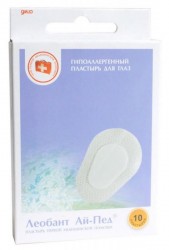 Леобант Ай-Пед пластырь глазной стерильный гипоаллергенный на нетканой основе, 57мм х 82мм, 10 шт.