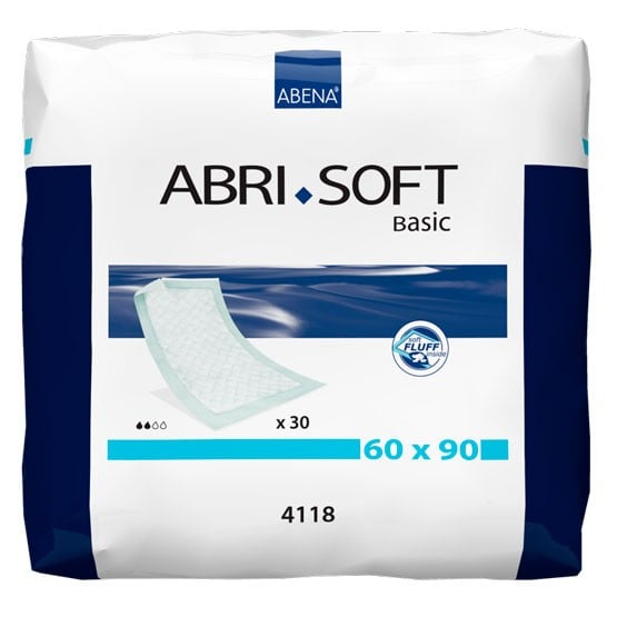 Abena Abri-Soft Basic пеленки впитывающие 60 х 90 см, 30 шт.