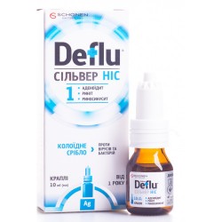 Дефлю Сильвер Нос капли назальные комплексного действия, 10 мл