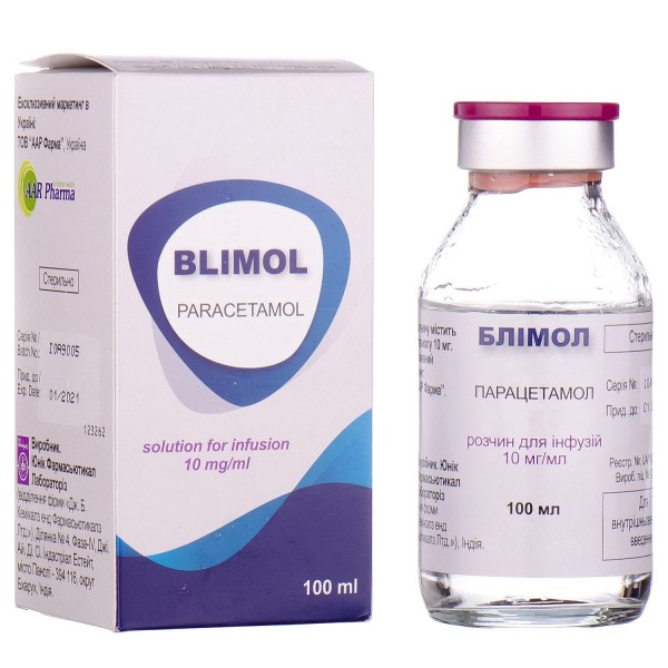 Блимол раствор для инфузий по 100 мл во флаконе, 10 мг/мл, 1 шт.
