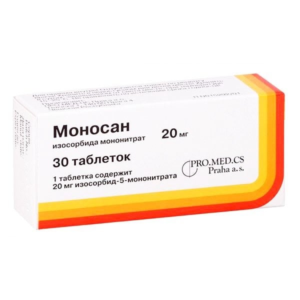 Моносан таблетки по 20 мг, 30 шт.: інструкція, ціна, відгуки, аналоги .