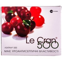 Лекран 500 диетическая добавка с уроантисептическими свойствами, капсулы, 15 шт.