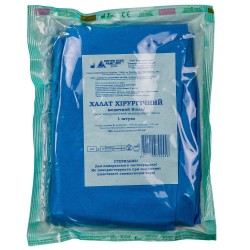 Виола халат медицинский хирургический стерильный размер L (105см х 137см) СМС