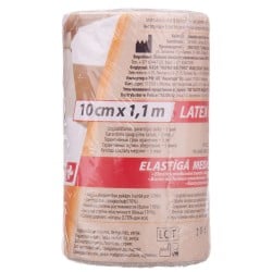 Бинт эластичный медицинский Lauma Latex Free, модель 2, 10 см х 1,1 м