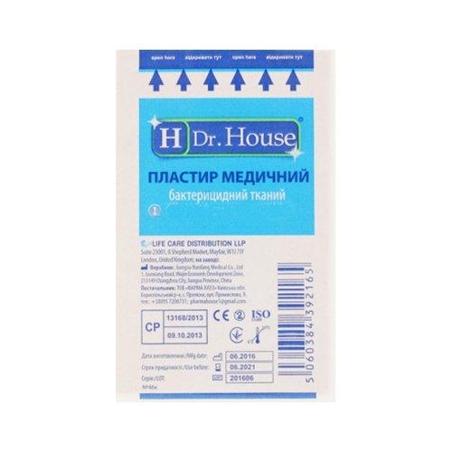 Лейкопластырь H Dr.House бактерицидный тканевый 6х10 см