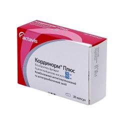 Кординорм Плюс 10 мг/75 мг №30 капсулы