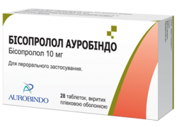 Бисопролол Ауробиндо таблетки по 10 мг, 28 шт. Спец.