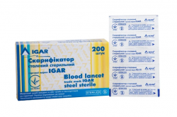 Скарификатор стальной стерильный IGAR, 200 шт.