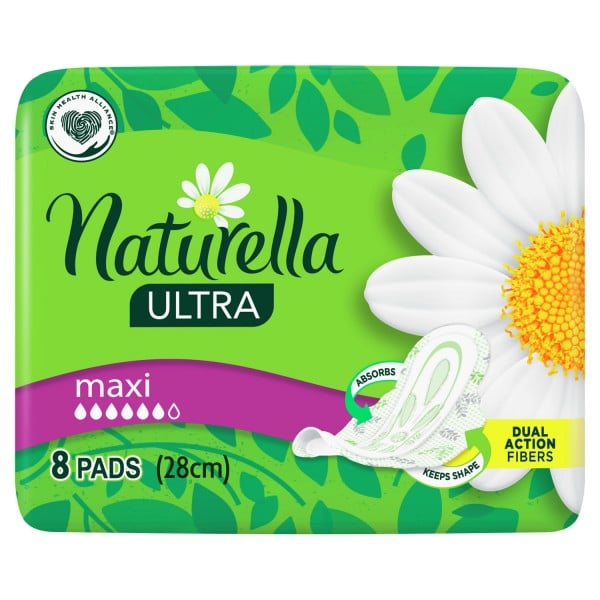 NATURELLA Ultra Maxi Single гигиенические прокладки ароматизированные Camomile, 8 шт.