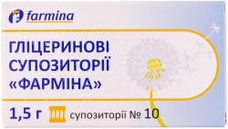 Фармина суппозитории по 1,5 г, 10 шт.