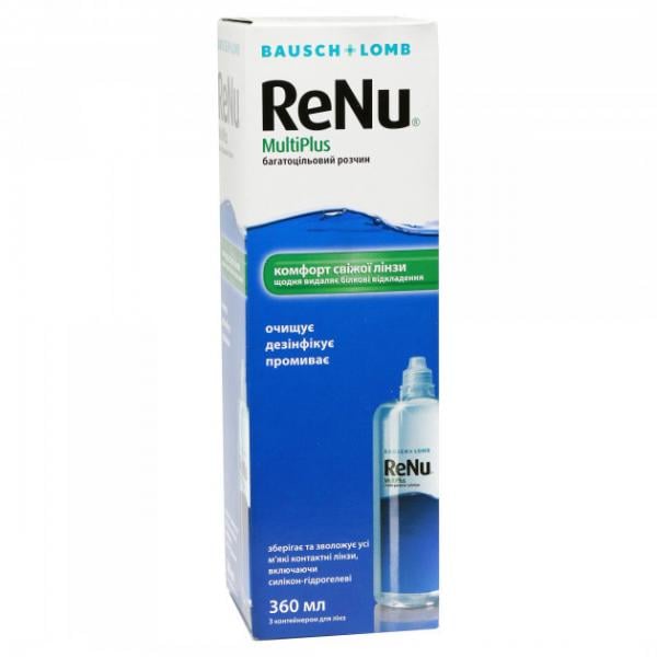 Раствор для контактных линз ReNu MultiPlus 360 ml