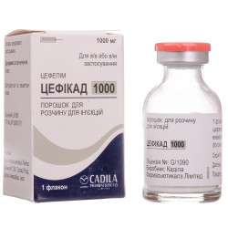 Цефикад 1000 порошок для раствора для инъекций по 1000 мг во флаконе