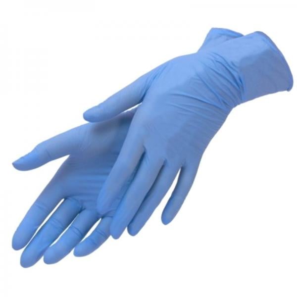 Перчатки смотровые нитриловые нестерильные неприпудренные текстурированные размер M Medicare фиолетовые