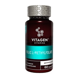 Vitagen (Витаджен) FOLIC L-METHYLFOLATE таблетки, 60 шт.