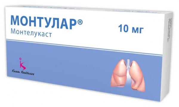 Монтулар таблетки при обструктивных заболеваниях легких 10 мг №30