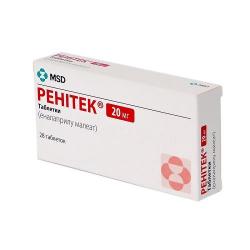 Таблетки Ренитек 20 мг N28