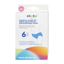 Akuku трусы одноразовые женские гигиенические размер 42, 6 шт.